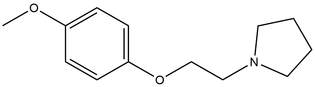 Pyrrolidine, 1-[2-(4-methoxyphenoxy)ethyl]-,152085-34-2,结构式