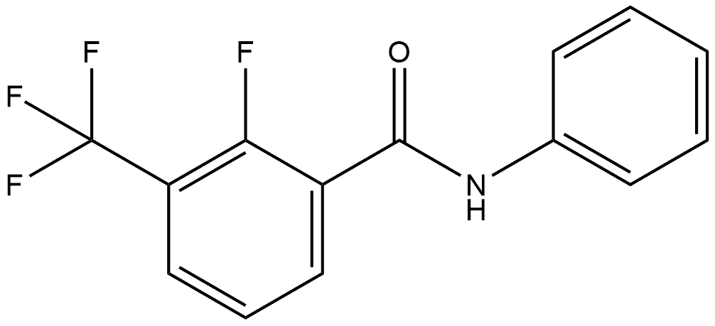2-Fluoro-N-phenyl-3-(trifluoromethyl)benzamide 结构式
