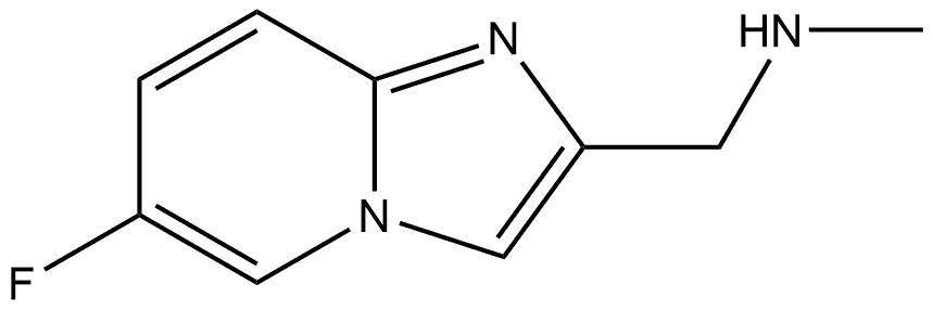 1-(6-fluoroimidazo[1,2-a]pyridin-2-yl)-N-methylmethanamine 结构式