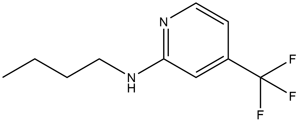 N-Butyl-4-(trifluoromethyl)-2-pyridinamine 结构式