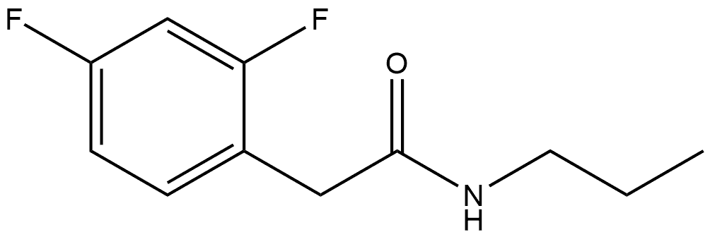 2,4-Difluoro-N-propylbenzeneacetamide Structure