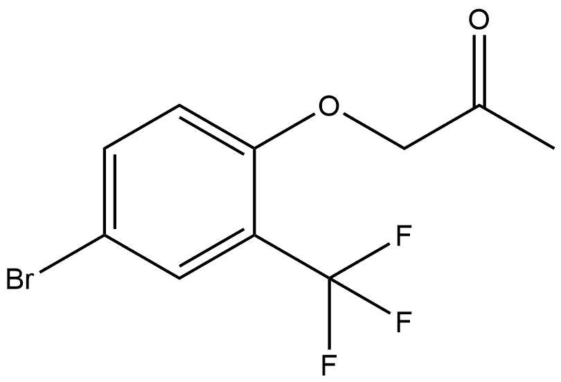 1-[4-Bromo-2-(trifluoromethyl)phenoxy]-2-propanone,1520920-92-6,结构式