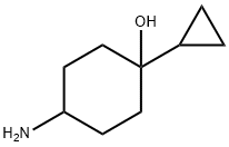 Cyclohexanol, 4-amino-1-cyclopropyl- Structure