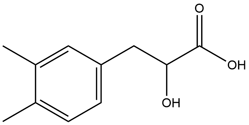 3-(3,4-Dimethylphenyl)-2-hydroxypropanoic acid Struktur
