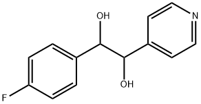 1,2-Ethanediol, 1-(4-fluorophenyl)-2-(4-pyridinyl)-,152121-40-9,结构式