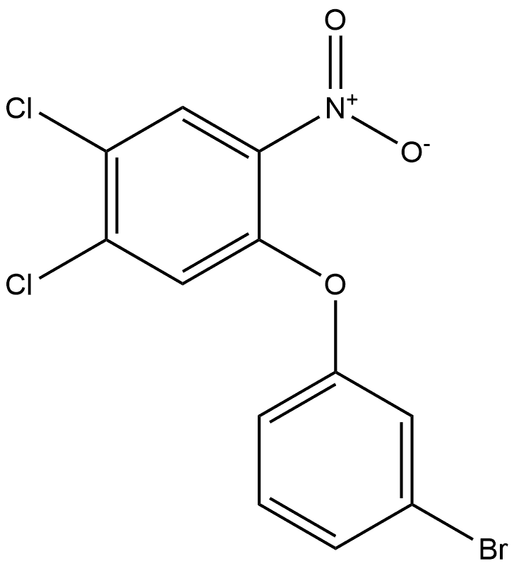 1-(3-bromophenoxy)-4,5-dichloro-2-nitrobenzene Structure