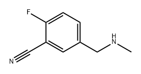 Benzonitrile, 2-fluoro-5-[(methylamino)methyl]- Struktur