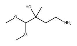 4-Amino-1,1-dimethoxy-2-methylbutan-2-ol 化学構造式