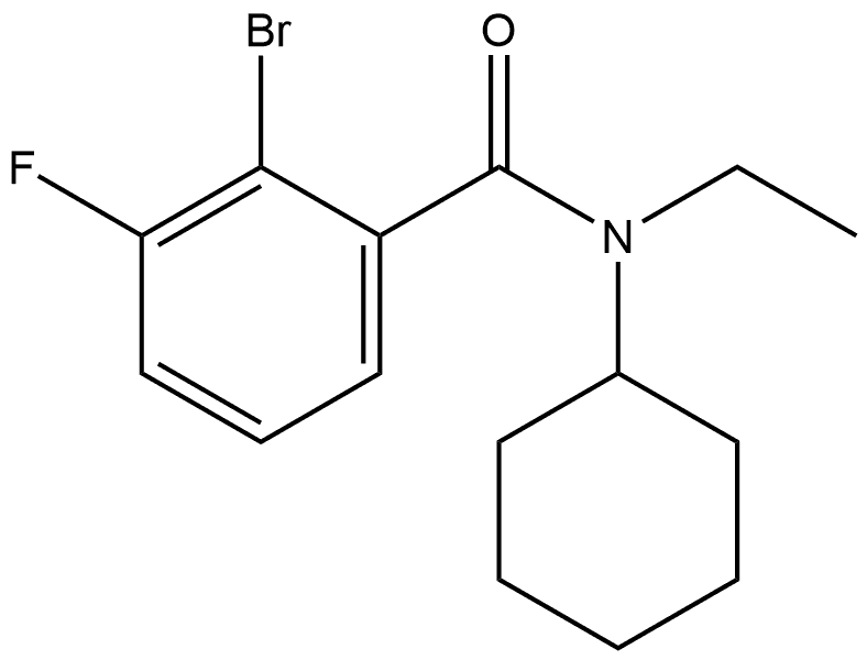 2-Bromo-N-cyclohexyl-N-ethyl-3-fluorobenzamide|