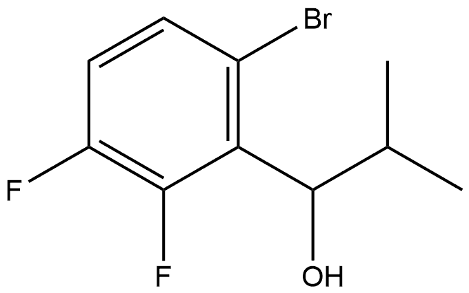 1-(6-bromo-2,3-difluorophenyl)-2-methylpropan-1-ol Structure