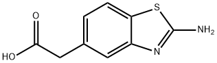 5-Benzothiazoleacetic acid, 2-amino- Structure