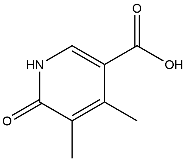 1,6-Dihydro-4,5-dimethyl-6-oxo-3-pyridinecarboxylic acid Structure