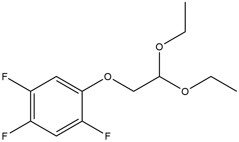 1-(2,2-Diethoxyethoxy)-2,4,5-trifluorobenzene Structure