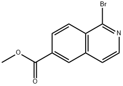 Methyl 1-bromo-6-isoquinolinecarboxylate Struktur