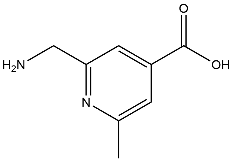 2-(Aminomethyl)-6-methyl-4-pyridinecarboxylic acid Structure