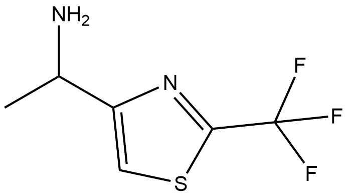 α-Methyl-2-(trifluoromethyl)-4-thiazolemethanamine Struktur