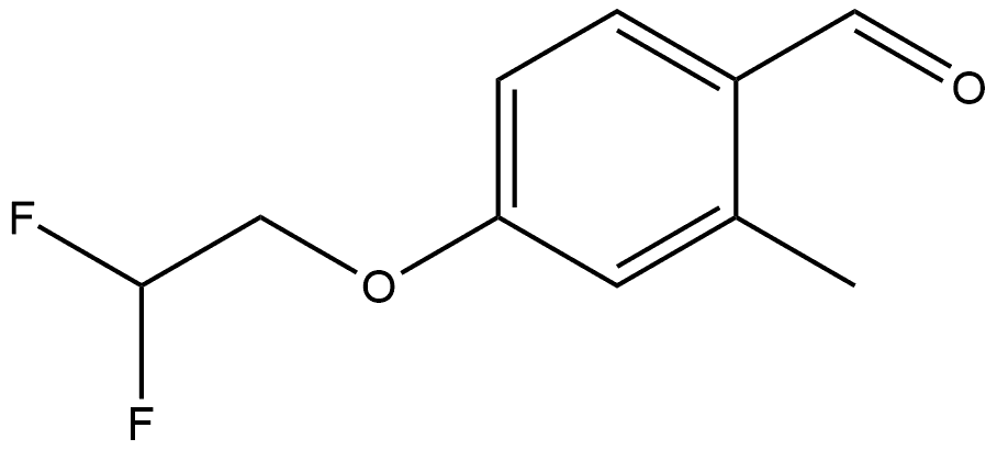 4-(2,2-Difluoroethoxy)-2-methylbenzaldehyde 化学構造式