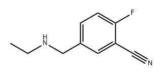 Benzonitrile, 5-[(ethylamino)methyl]-2-fluoro- 化学構造式