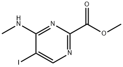 2-Pyrimidinecarboxylic acid, 5-iodo-4-(methylamino)-, methyl ester|