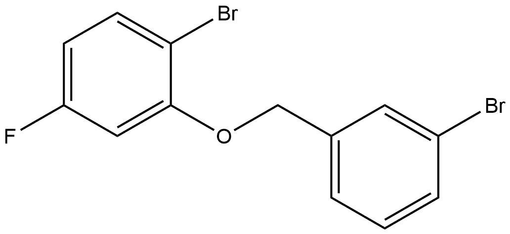 1-Bromo-2-[(3-bromophenyl)methoxy]-4-fluorobenzene Structure