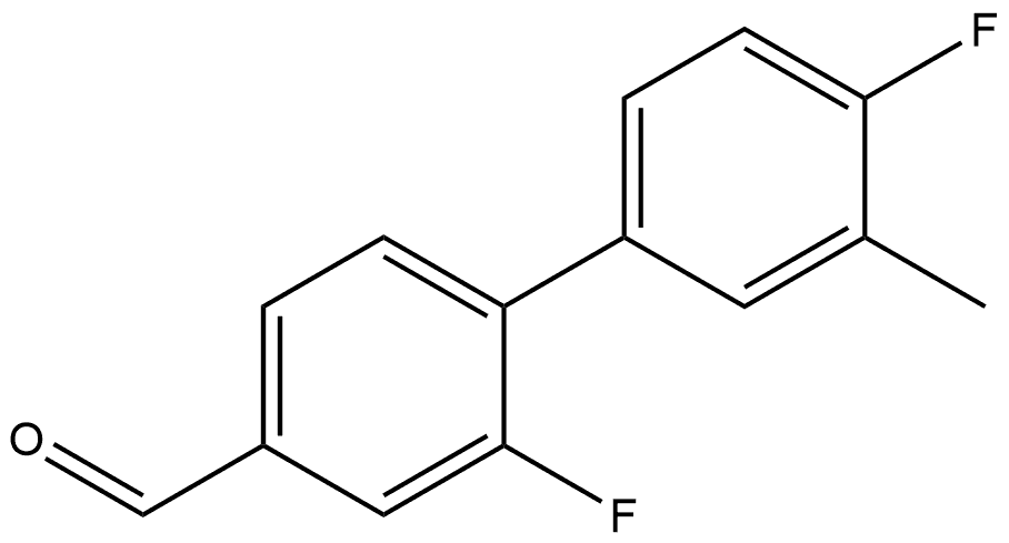 2,4'-Difluoro-3'-methyl[1,1'-biphenyl]-4-carboxaldehyde,1522689-78-6,结构式