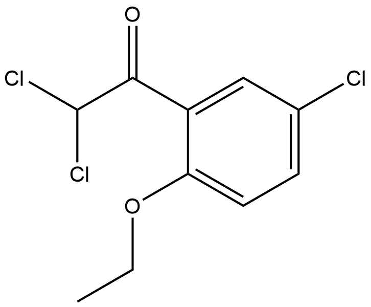 2,2-dichloro-1-(5-chloro-2-ethoxyphenyl)ethanone Structure