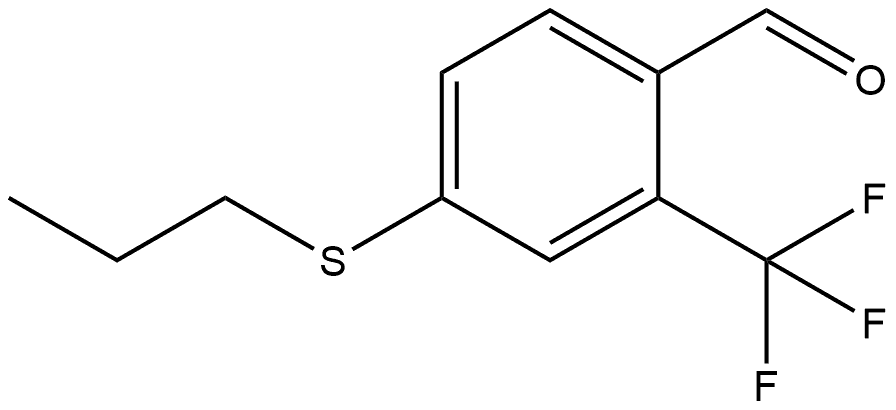 4-(Propylthio)-2-(trifluoromethyl)benzaldehyde Structure