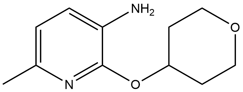 6-Methyl-2-[(tetrahydro-2H-pyran-4-yl)oxy]-3-pyridinamine,1522821-06-2,结构式