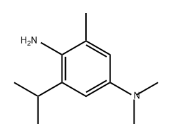 3-异丙基-N1,N1,5-三甲基苯-1,4-二胺 结构式