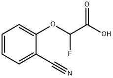 Acetic acid, 2-(2-cyanophenoxy)-2-fluoro- Structure