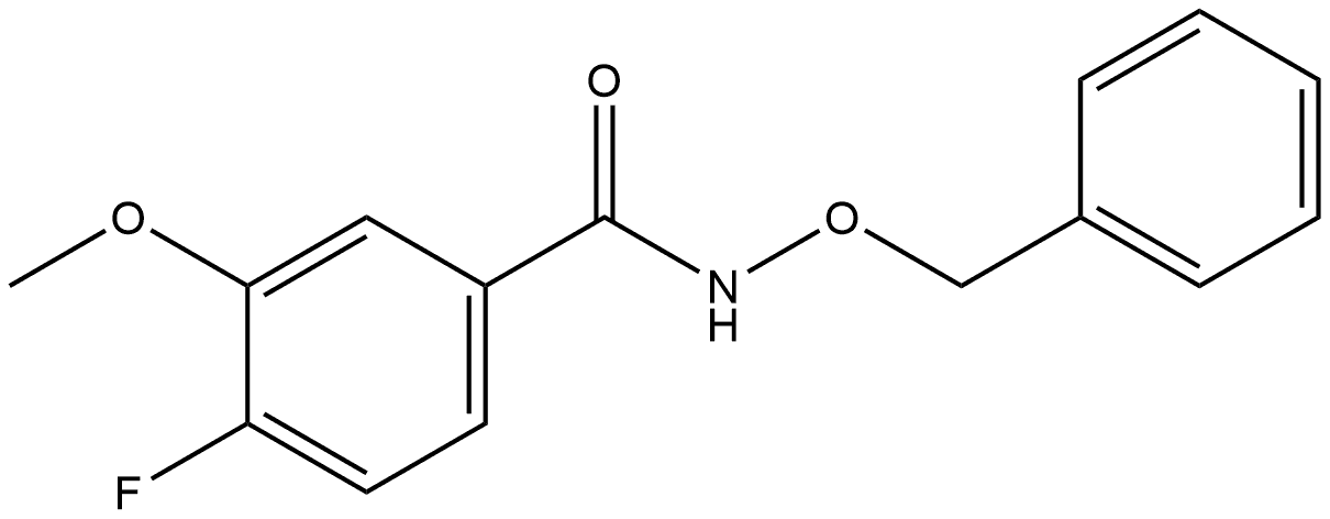 4-Fluoro-3-methoxy-N-(phenylmethoxy)benzamide Structure