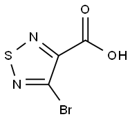 1,2,5-Thiadiazole-3-carboxylic acid, 4-bromo- 化学構造式