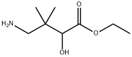 Butanoic acid, 4-amino-2-hydroxy-3,3-dimethyl-, ethyl ester Struktur