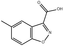 1,2-Benzisoxazole-3-carboxylic acid, 5-methyl- Struktur