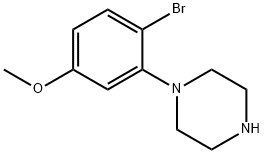 1-(2-bromo-5-methoxyphenyl)piperazine Struktur