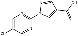 1-(5-chloropyrimidin-2-yl)-1H-pyrazole-4-carboxyli c acid,1525084-22-3,结构式