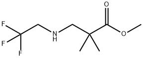 methyl 2,2-dimethyl-3-[(2,2,2-trifluoroethyl)amino]propan oate Structure