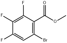 Methyl 6-bromo-2,3,4-trifluorobenzoate 化学構造式