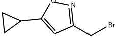 Isoxazole, 3-(bromomethyl)-5-cyclopropyl- Struktur