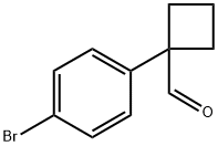 1-(4-bromophenyl)cyclobutanecarbaldehyde Structure