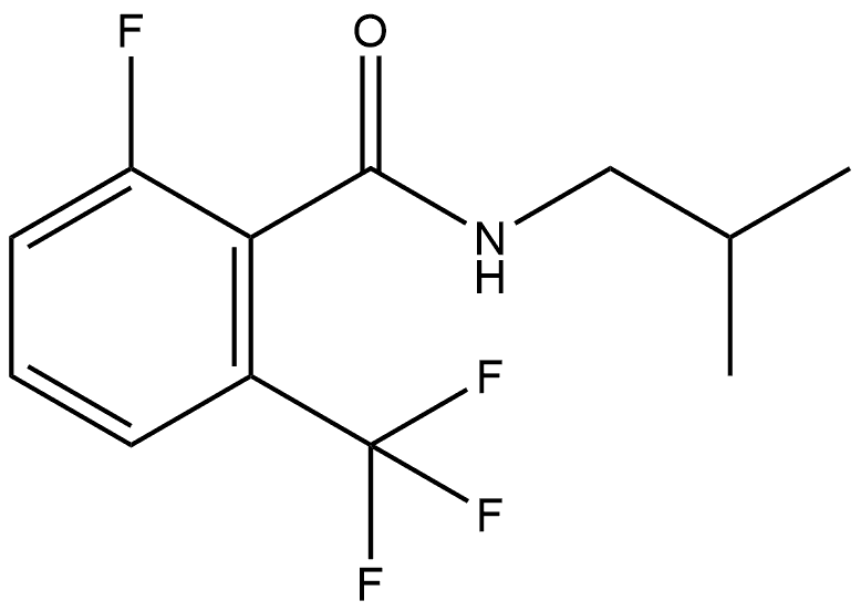 2-Fluoro-N-(2-methylpropyl)-6-(trifluoromethyl)benzamide 结构式