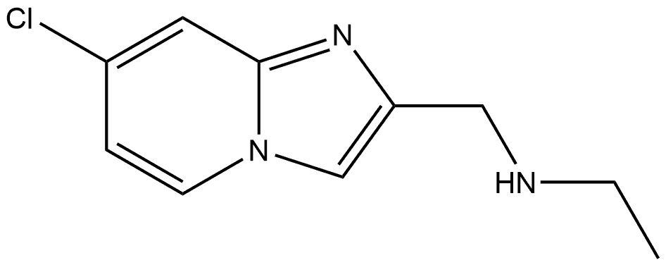 N-((7-chloroimidazo[1,2-a]pyridin-2-yl)methyl)ethanamine 结构式