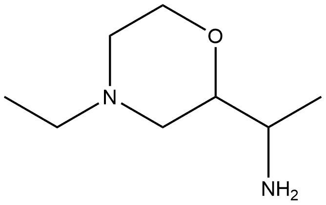 2-Morpholinemethanamine,4-ethyl-α-methyl- Structure