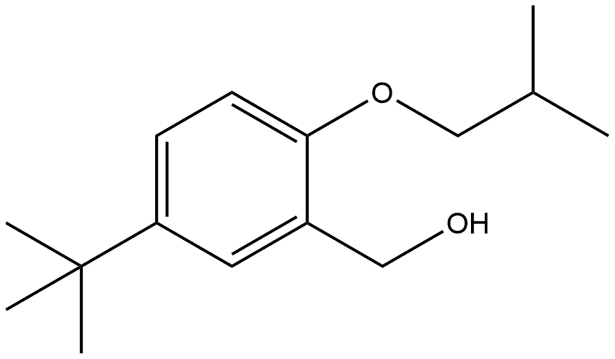 5-(1,1-Dimethylethyl)-2-(2-methylpropoxy)benzenemethanol Structure