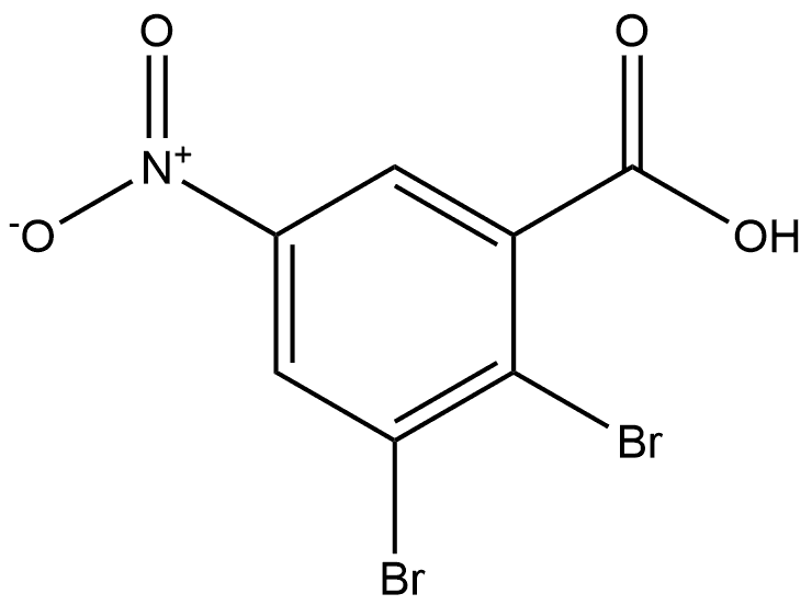 2,3-Dibromo-5-nitro-benzoic acid,1526587-28-9,结构式
