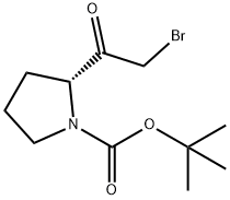 (R)-2-(2-溴乙酰基)吡咯烷-1-甲酸叔丁酯, 152665-80-0, 结构式