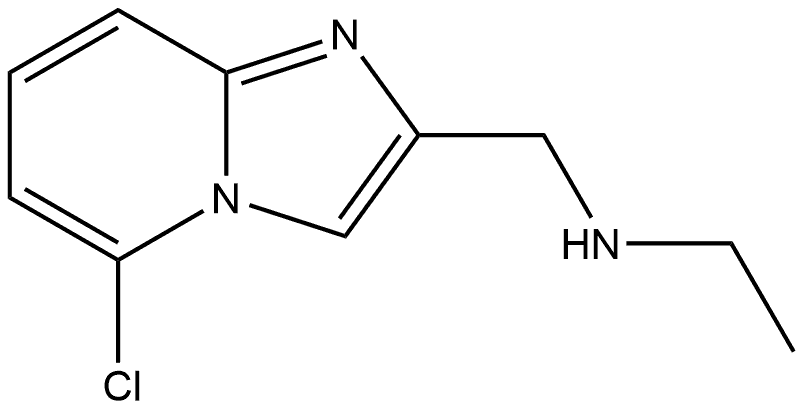 ({5-chloroimidazo[1,2-a]pyridin-2-yl}methyl)(ethyl)amine 结构式