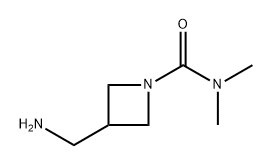 3-(Aminomethyl)-N,N-dimethylazetidine-1-carboxamide Structure