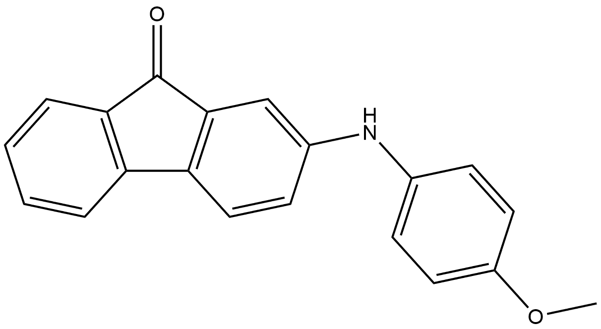 2-[(4-Methoxyphenyl)amino]-9H-fluoren-9-one 结构式