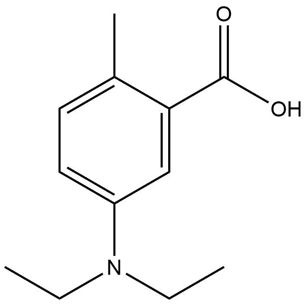 5-(Diethylamino)-2-methylbenzoic acid Structure